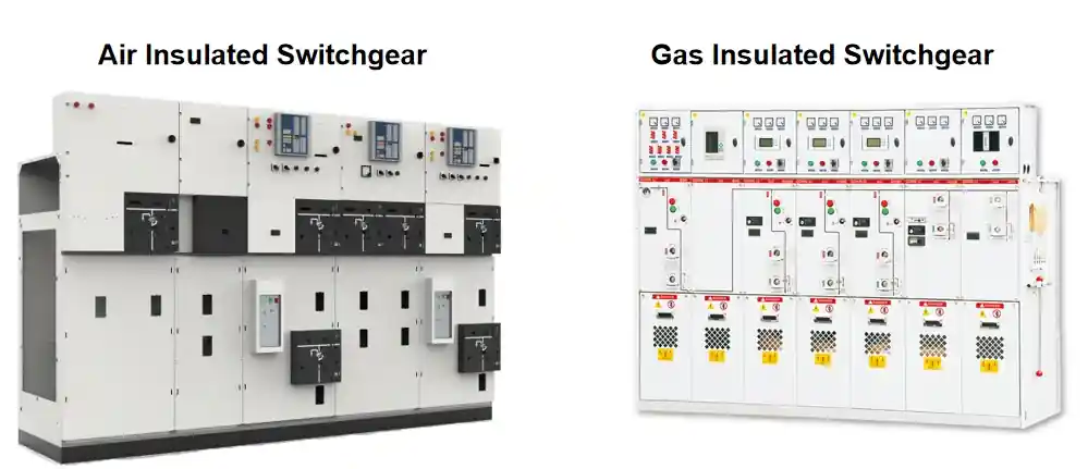Comparison between SRM6-12 GIS, AIS, and Metal-Clad Switchgear