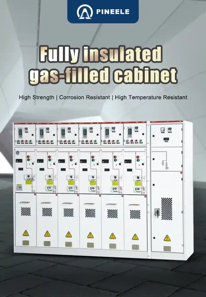 SRM6-12 Gas-Insulated Switchgear installed in a compact substation facility